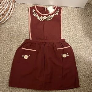 Apolina girls bib dress